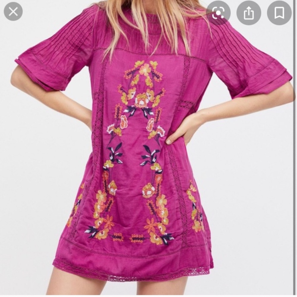 Free People Embroidered Dress